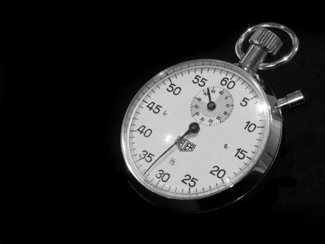 A stopwatch.
