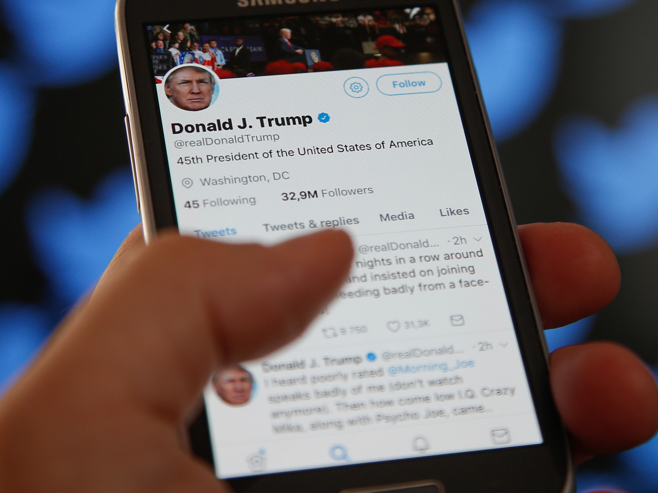 USA free-speech group sues Trump for blocking Twitter users