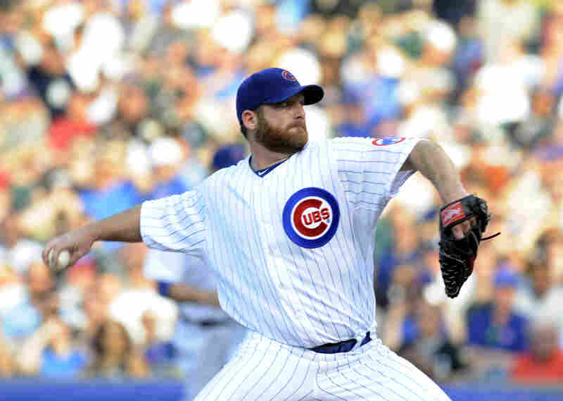 Ryan Dempster of the Chicago Cubs pitches against the Chicago White Sox on May 19, 2012 at Wrigley Field in Chicago, Ill.