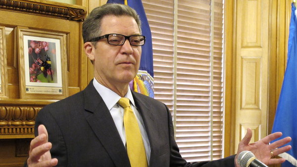 Kansas Gov. Sam Brownback, seen here at a news conference last month, is being nominated by President Trump to be an ambassador for religious freedom.