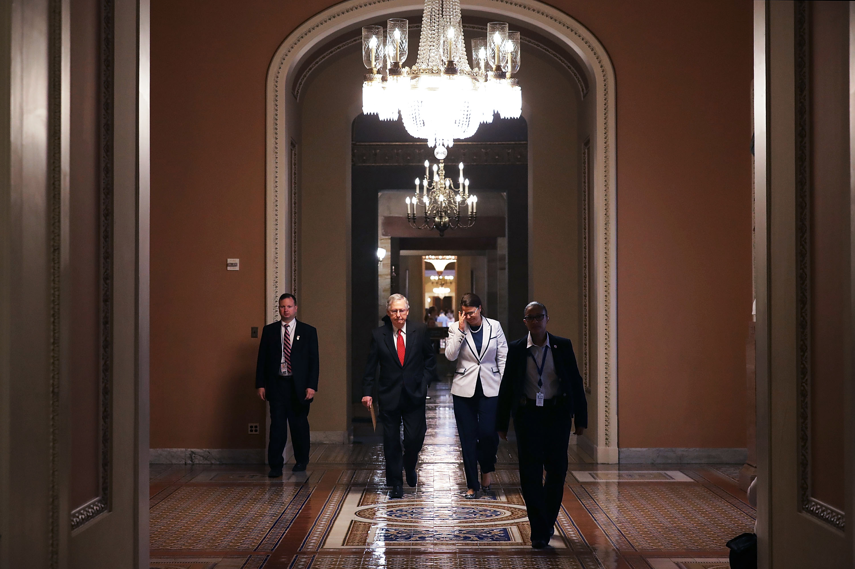 Senate Majority Leader Mitch McConnell and Republican lawmakers are hashing out potential health care plans, though a repeal-only and a repeal-and-replace option have failed in the last two days. (Getty Images)