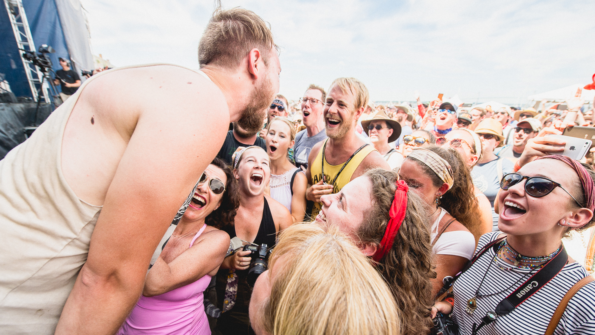 The Oh Hellos got up close and personal with fans at last year's Newport Folk Festival. (NPR Music)