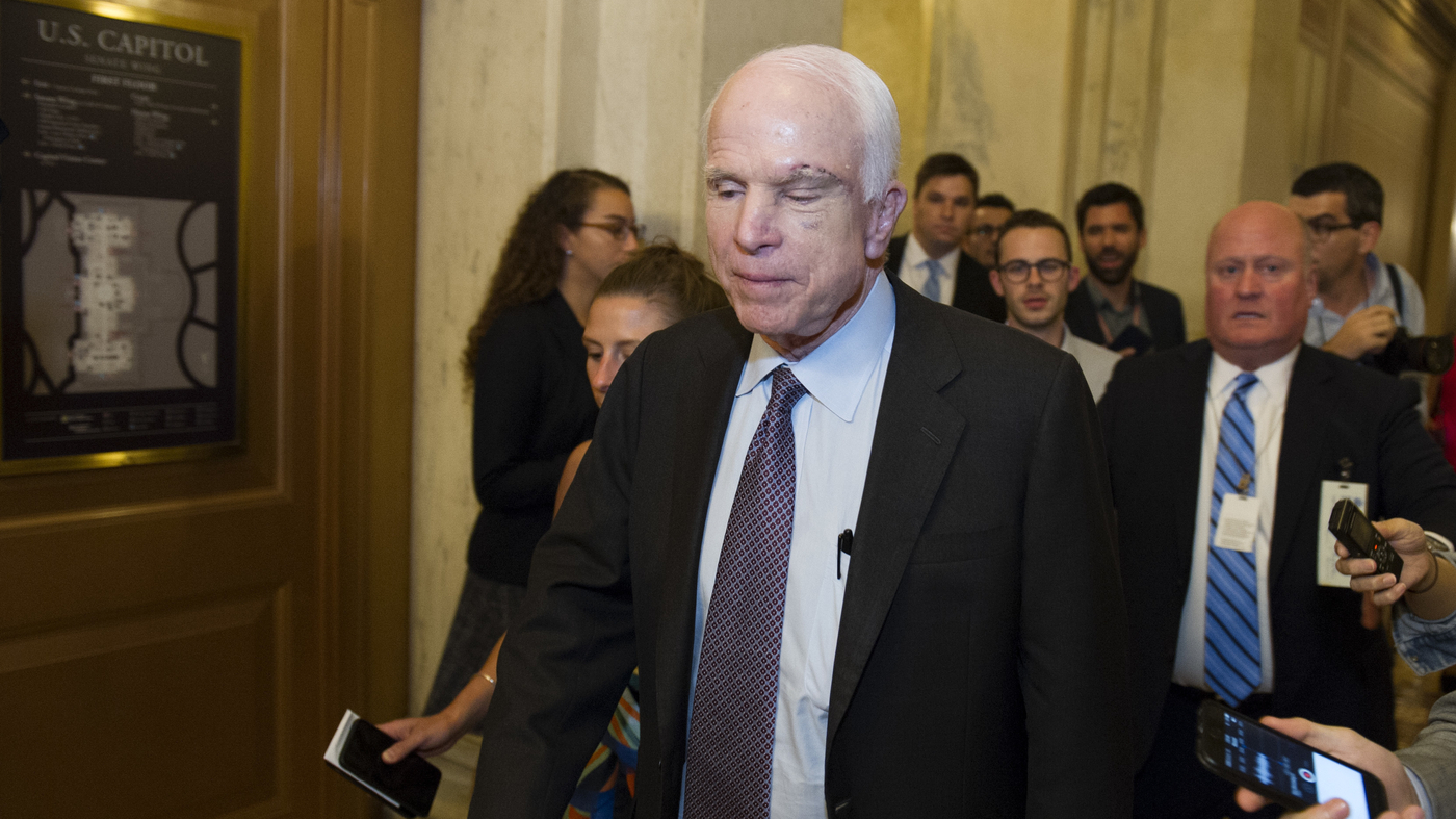 McCain Votes No, Dealing Potential Death Blow To Republican Health Care  Efforts : NPR