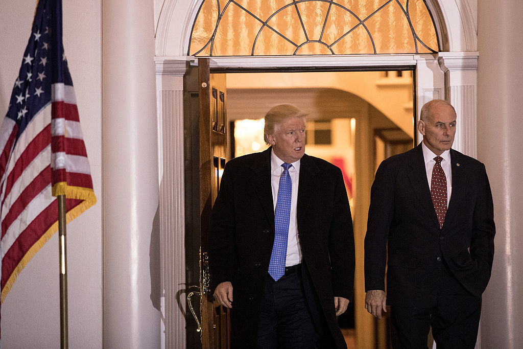 In a tweet Friday evening, President Trump named John Kelly, secretary of homeland security, as his new chief of staff. (Getty Images)