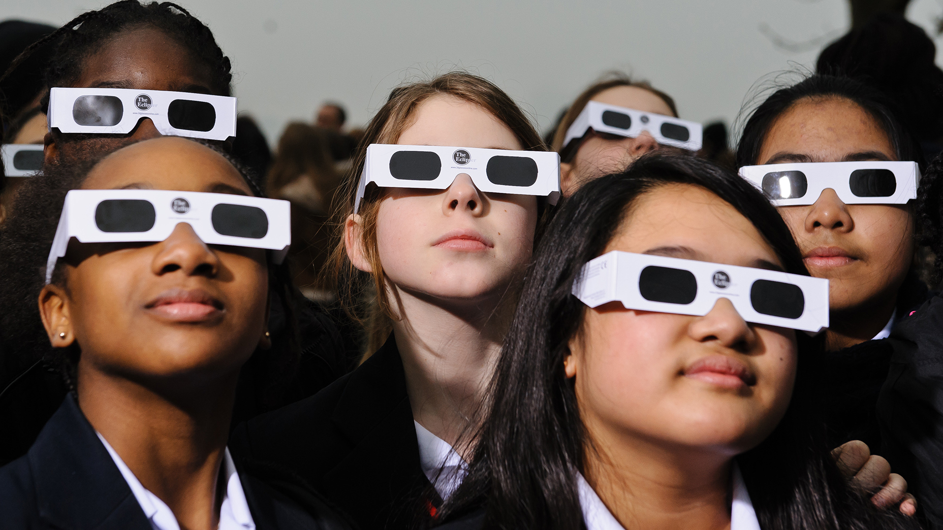 Proper eye protection is a must for anyone looking up at a solar eclipse. Eclipse glasses are far darker than regular sunglasses.