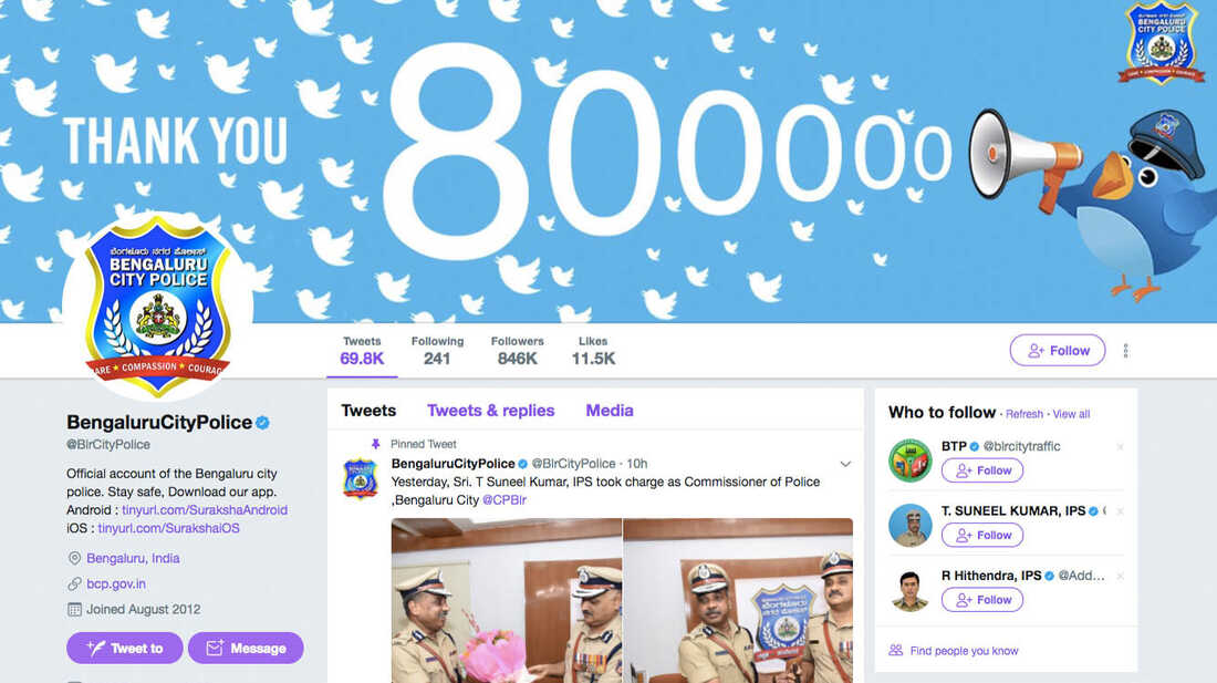 Bangalore police.