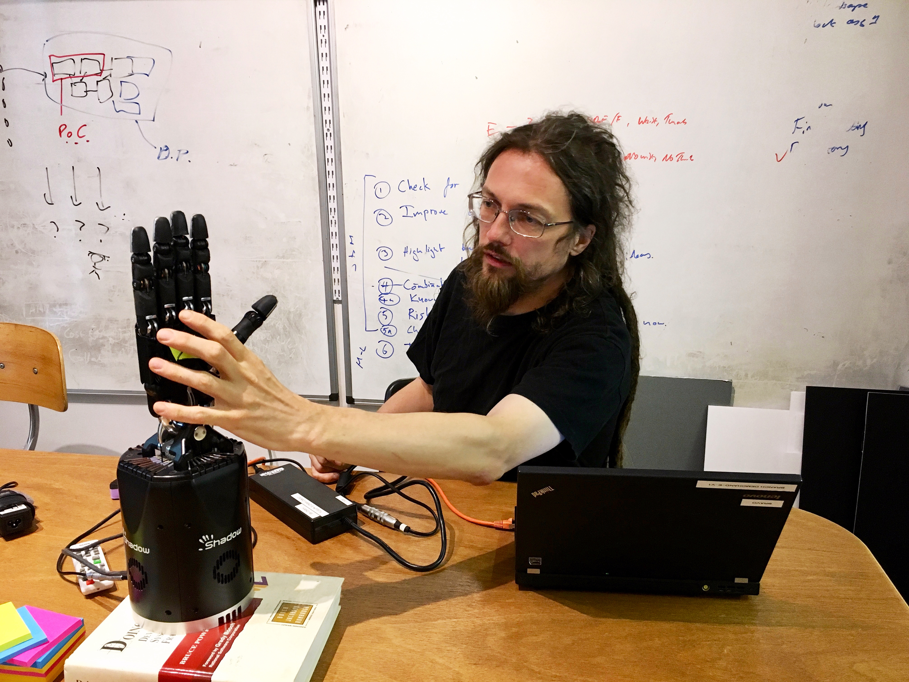Rich Walker directs a robotics company, Shadow Robot, out of a modest office in London. He says the wait for clarity post-Brexit is hurting businesses. (NPR)