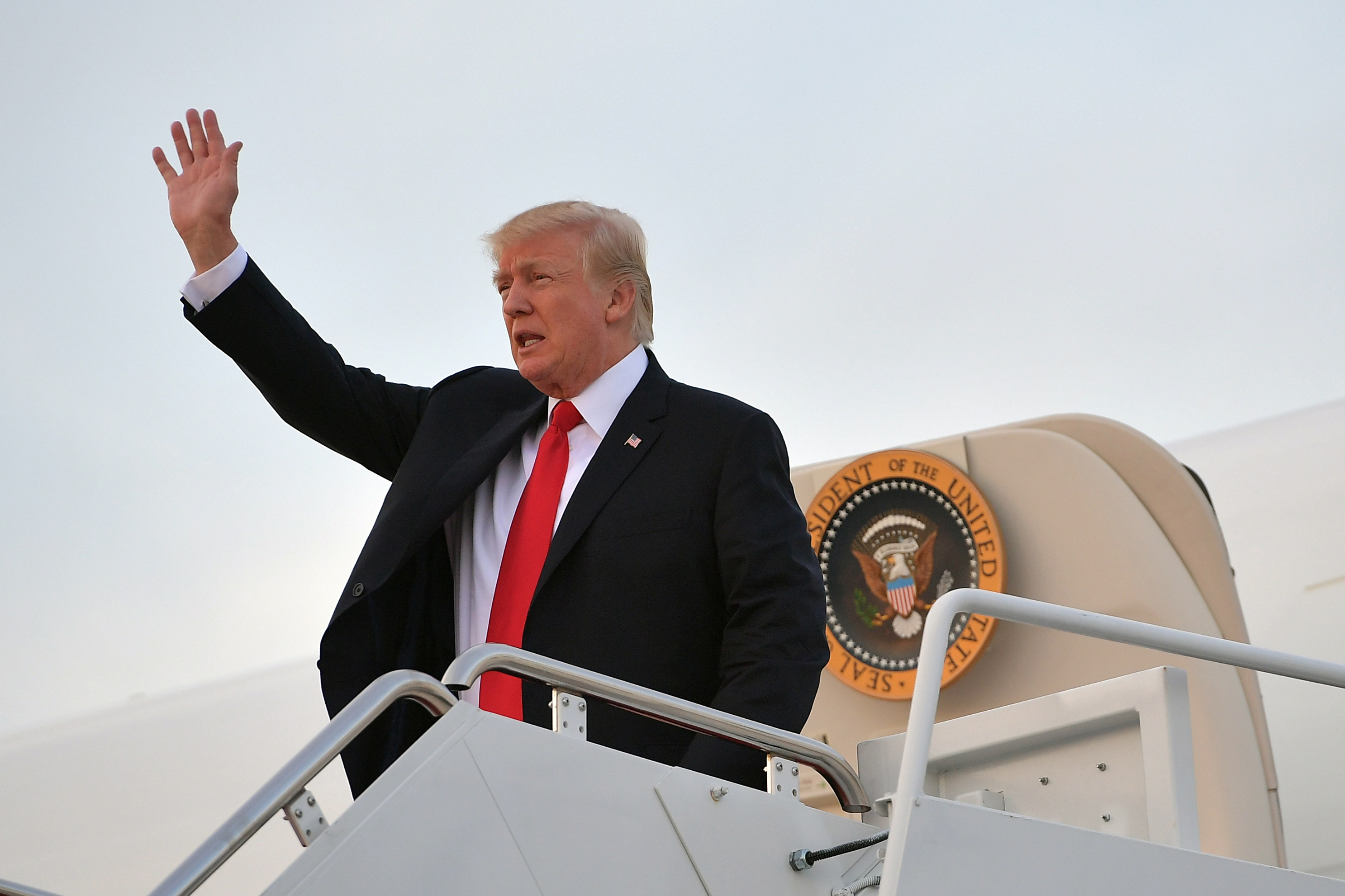 President Trump spent a weekend at his Bedminster, N.J., golf club at the beginning of July, and he is returning for 17 days this month while work is done on the West Wing. (AFP/Getty Images)
