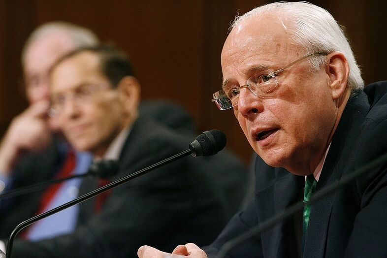 John Dean, shown testifying before the Senate Judiciary Committee in 2006, served as White House counsel to former President Richard Nixon. Dean says he sees echoes of the Watergate scandal in the Trump administration and its handling of the Russia investigation. (Chip Somodevilla/Getty Images)