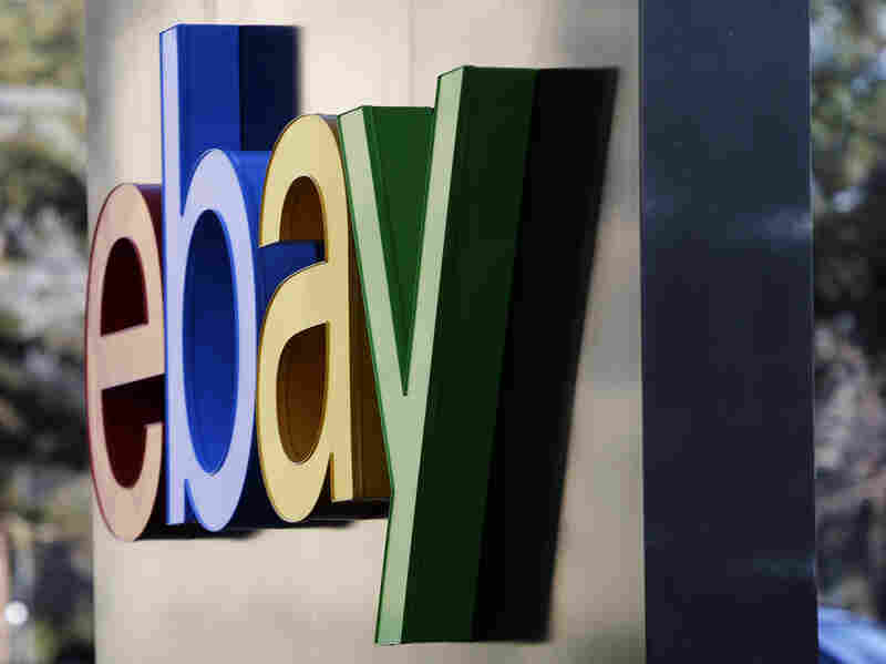 This 2015 file photo shows signage at the entrance to eBay's headquarters in San Jose, Calif.