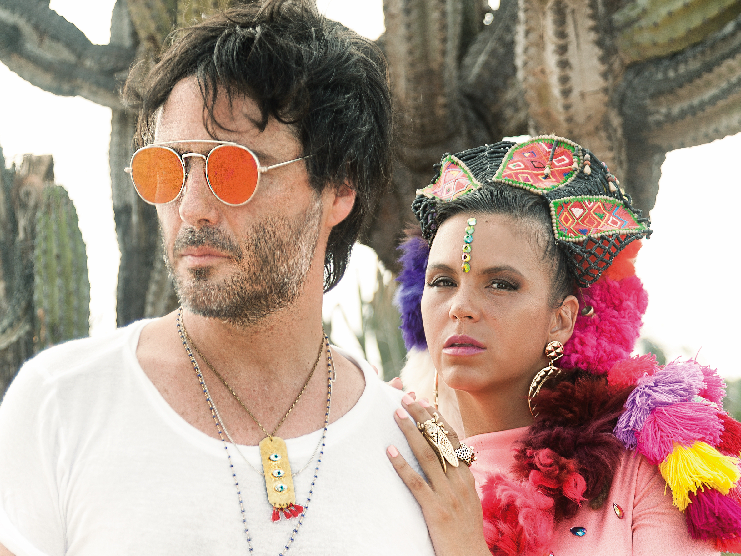 Simón Mejía and Li Saumet from the band Bomba Estereo (Courtesy of the Artist)