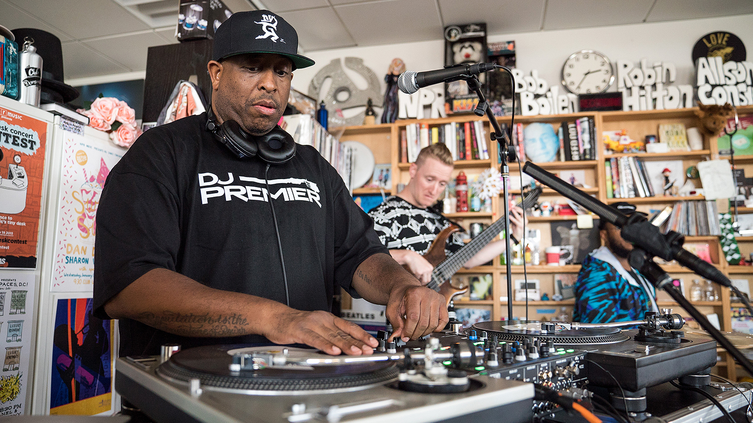 DJ Premier & The Badder Band perform a Tiny Desk Concert on June 29, 2017. (Photo: Liam James Doyle/NPR)