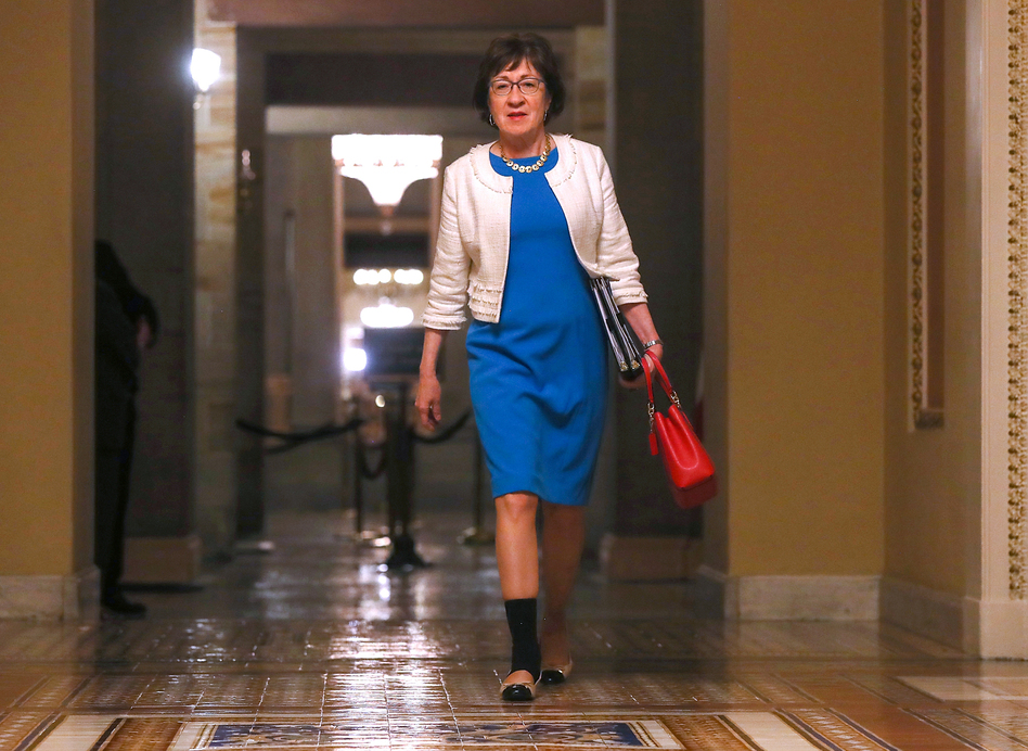 U.S. Sen. Susan Collins, R-Maine, and other female senators were excluded from the Senate leadership health task force this summer. (Justin Sullivan/Getty Images)