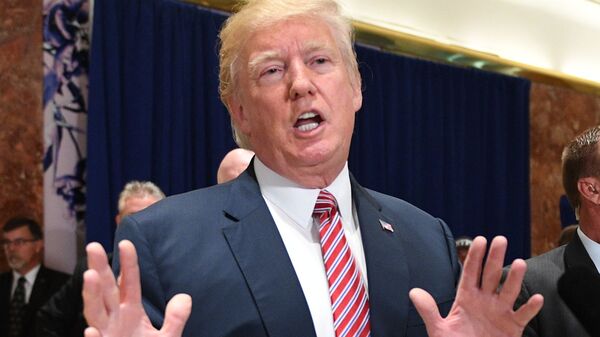 President Trump repeated his much-criticized view of a white supremacist rally in Charlottesville, Va., during a news conference Tuesday in New York.