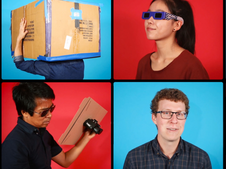 Watching the eclipse? Save your eyeballs — rig up a sweet viewing set-up with some help from this video. (Ryan Kellman/NPR's Skunk Bear)