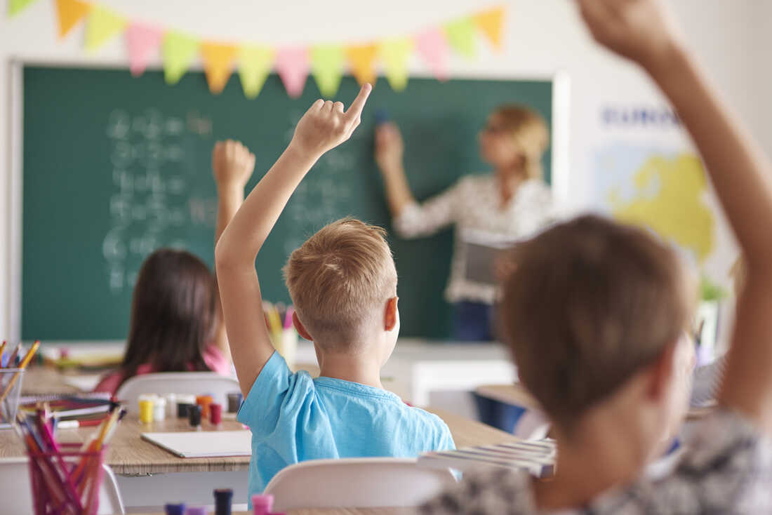 children at school learning