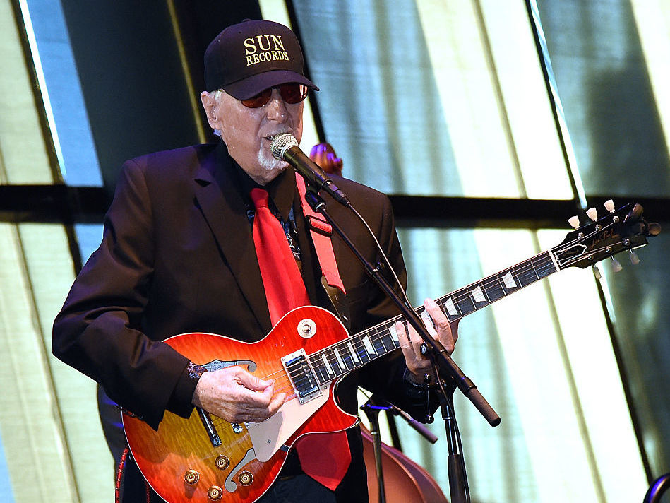 Sonny Burgess, performing at the Country Music Hall Of Fame in Nashville in 2015. (Getty Images for Country Music Hall Of Fame & Museum)