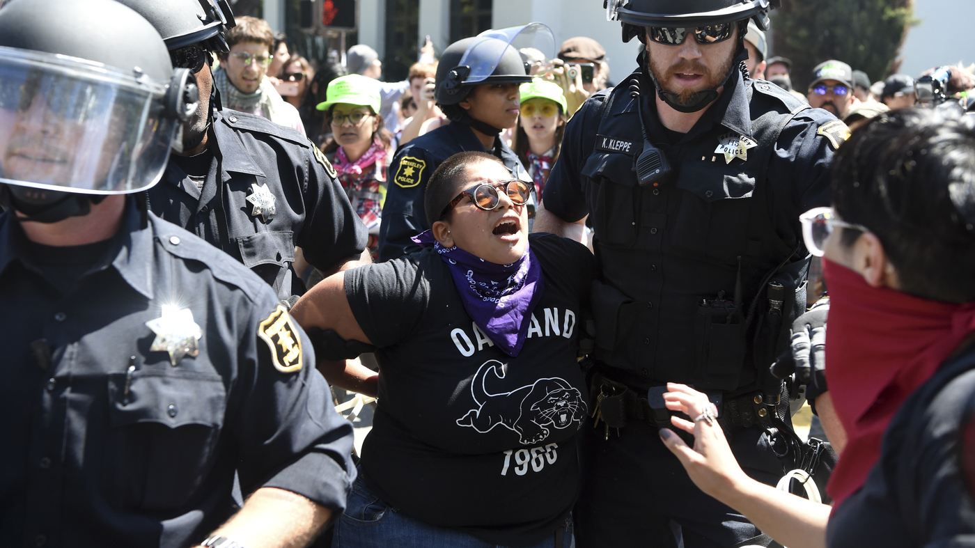 Scattered Violence Erupts At Large, Left-Wing Berkeley Rally : The Two ...