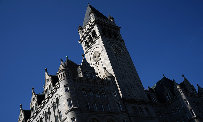 Rep. Peter DeFazio, D-Ore., is raising questions about the ownership of the Trump International Hotel in Washington, D.C., located blocks from the White House. (Win McNamee/Getty Images)
