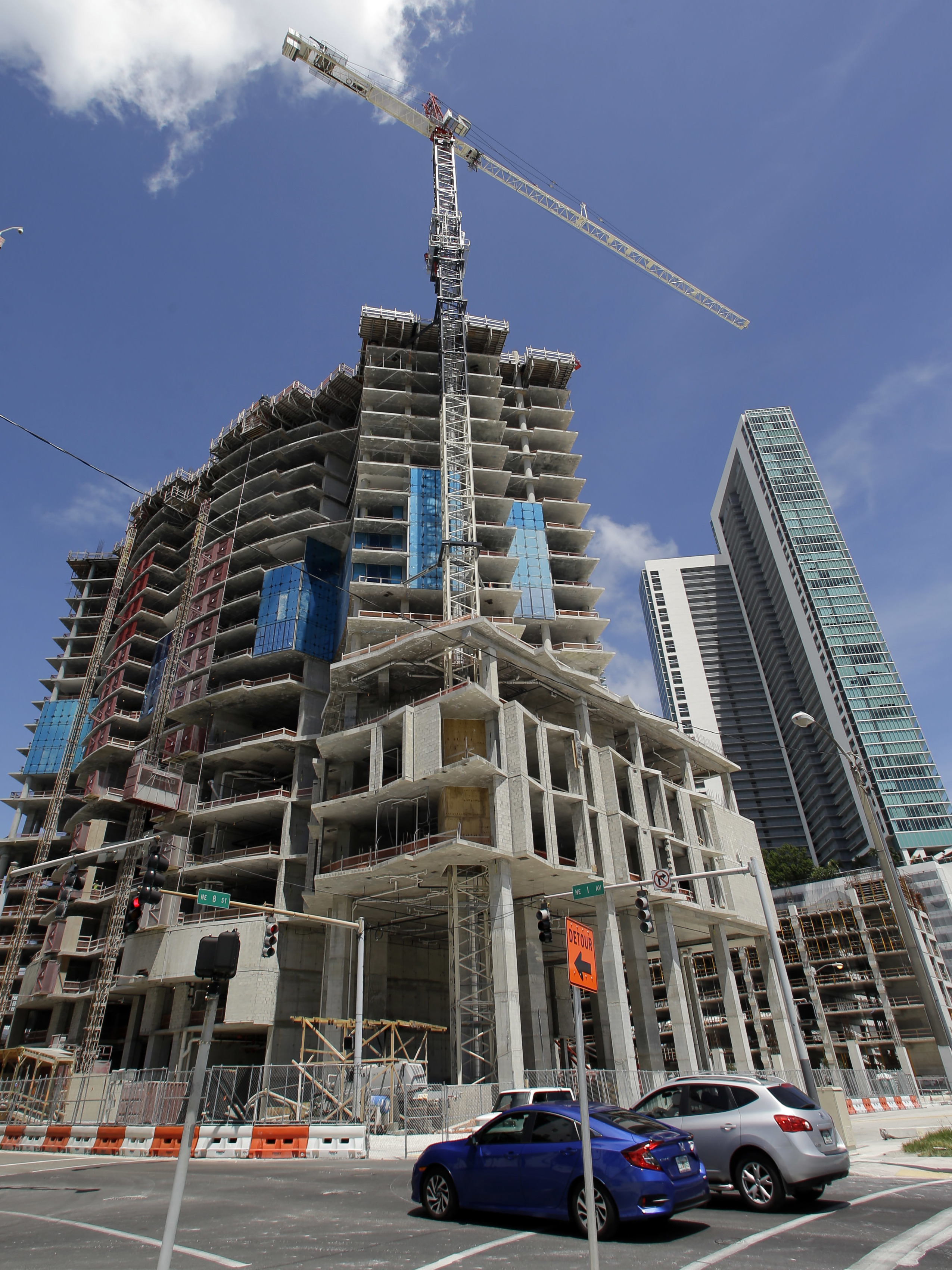 Miami's Tower Construction Cranes Pose 'Potential Danger' During