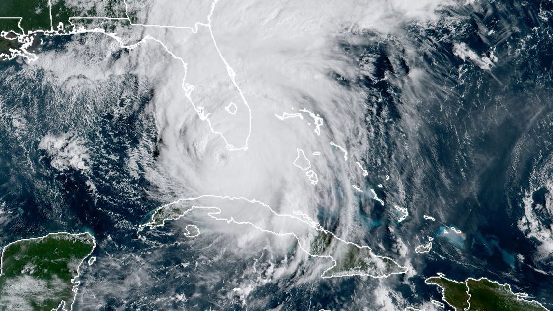 Hurricane Irma approached Florida as a Category 4 hurricane on Sunday. The storm had been a Category 5 — with 185-mph winds. (CIRA/CSU and NOAA/NESDIS/RAMMB)