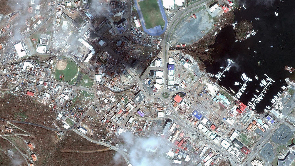 Satellite imagery of Road Town, Tortola (Digital Globe)