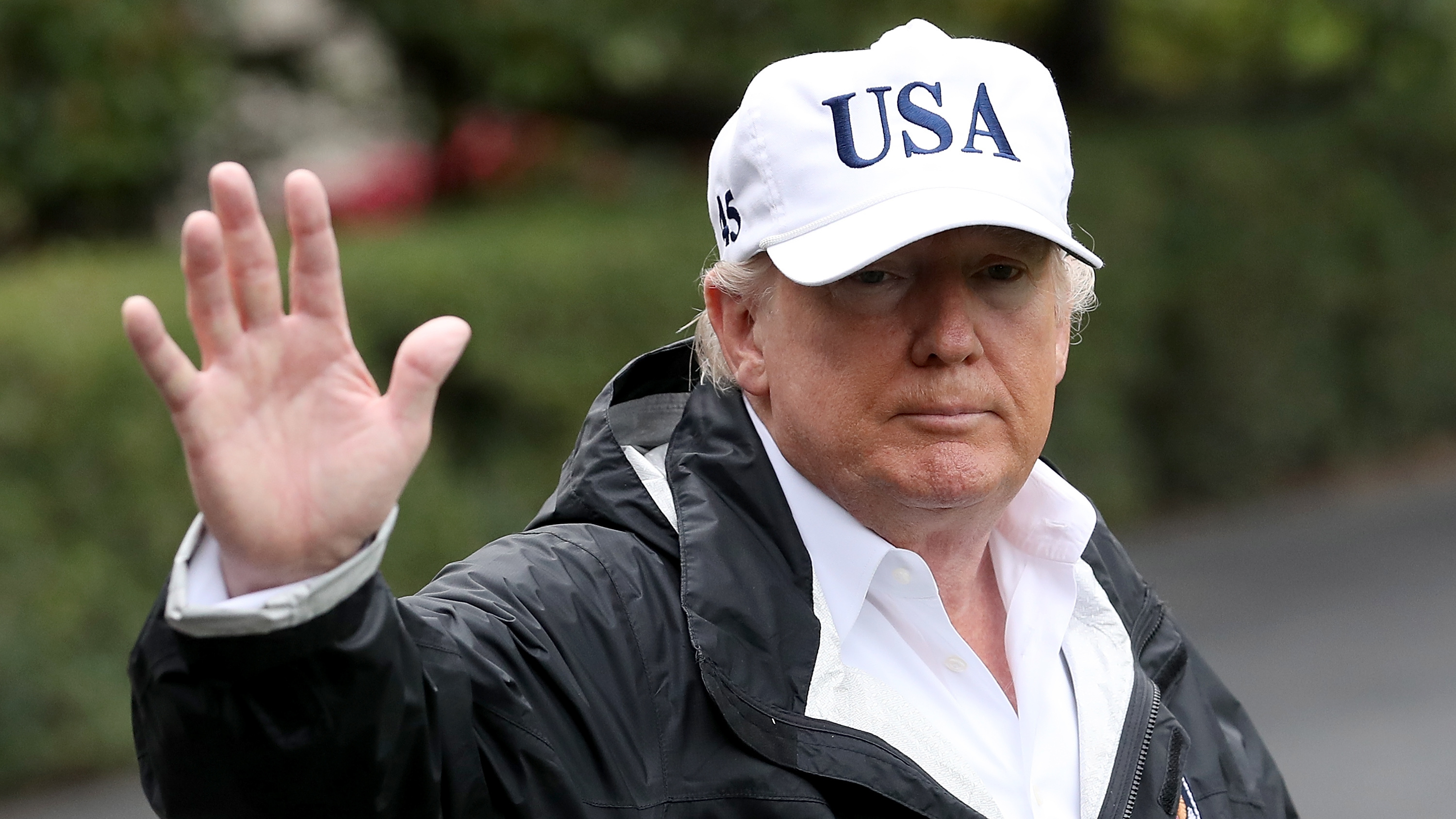 Amid his travels to hurricane-battered Florida, President Trump was repeatedly asked to explain what steps he hopes to take on the DACA program. (Getty Images)