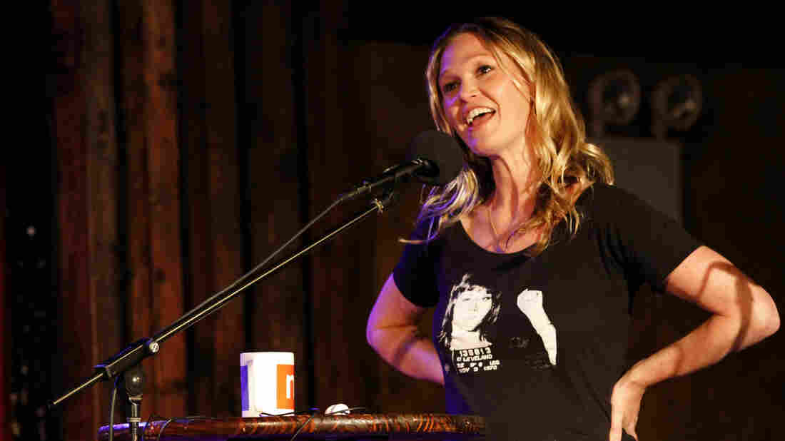 Julia Stiles on Ask Me Another at The Bell House in Brooklyn, New York.