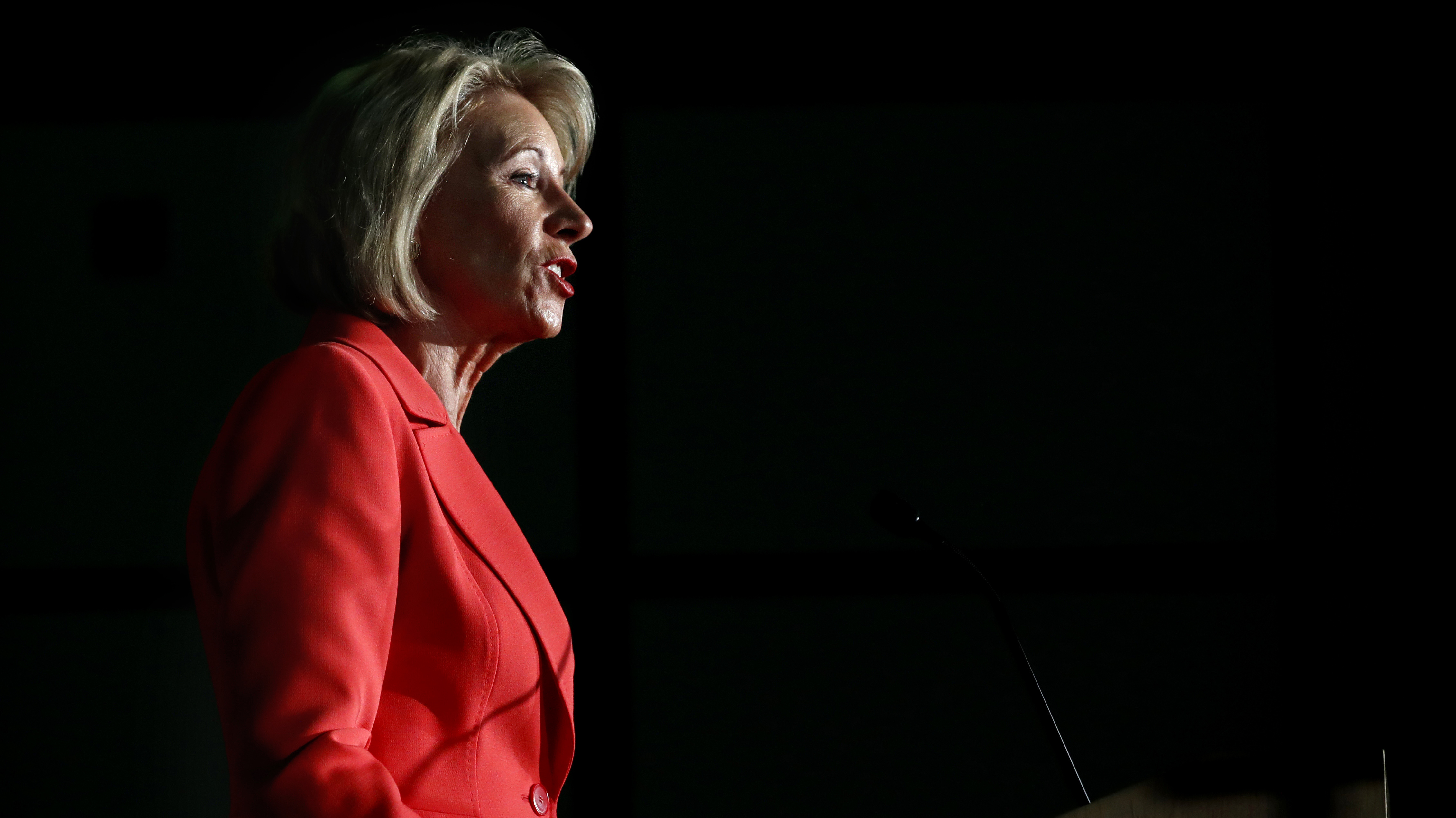 During a recent policy address, Secretary of Education Betsy DeVos insisted repeatedly that there's a "better way" for colleges handle campus sexual assault.