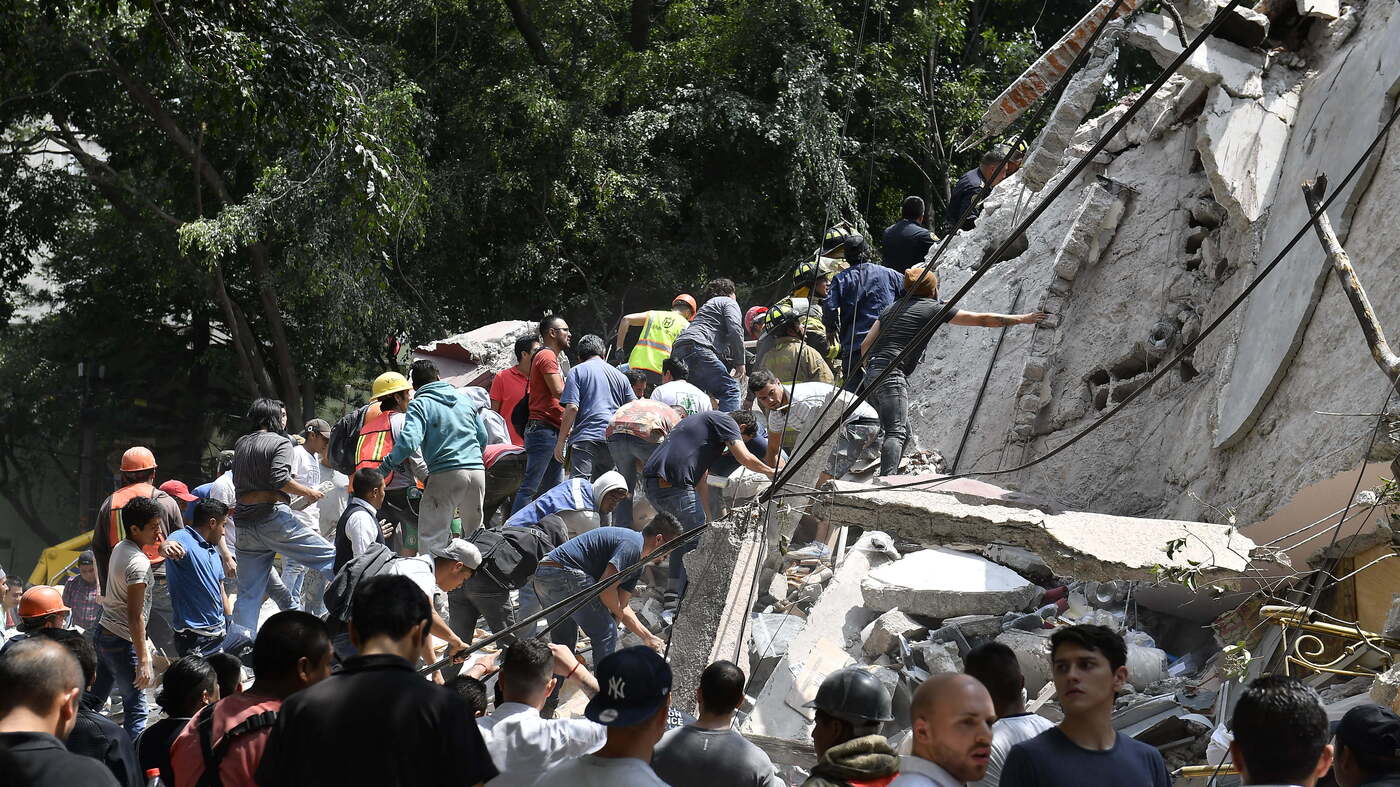 Mexico Hit With 71 Magnitude Earthquake Dozens Of People Killed The Two Way Npr