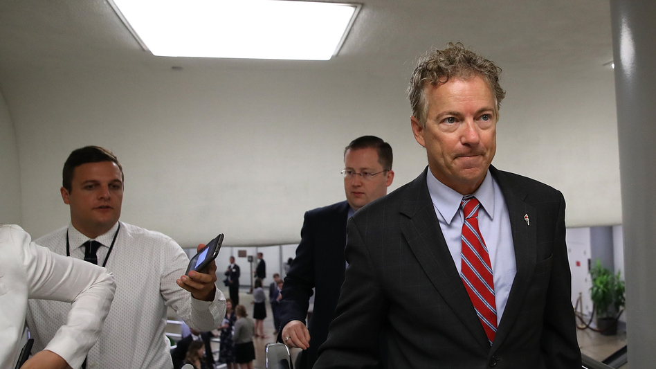 Sen. Rand Paul, R-Ky., has called the legislation that could be Republicans' last hope to repeal the Affordable Care Act "a really crappy bill." (Justin Sullivan/Getty Images)