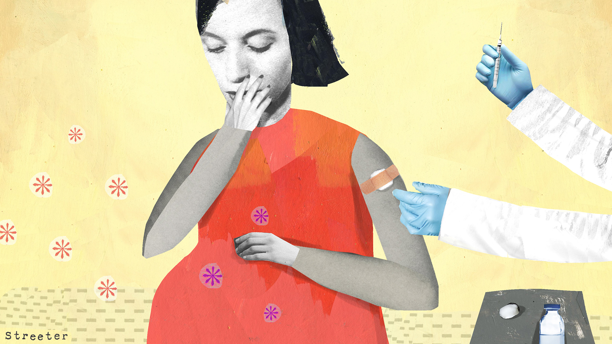The American College of Obstetricians and Gynecologists calls the flu vaccine an &quot;essential&quot; part of prenatal care, for protection of the newborn as well as the woman. Infants typically don't get their own flu shot until age 6 months or later. (Katherine Streeter for NPR)