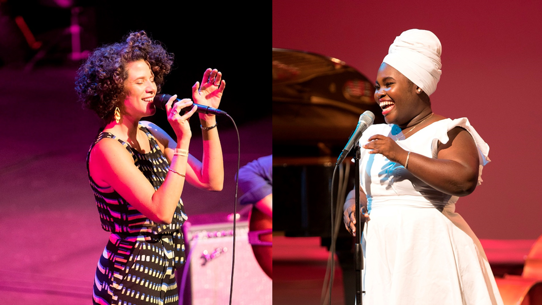 Cyrille Aimée And Daymé Arocena at the 2017 San Jose Jazz Summer Fest.
