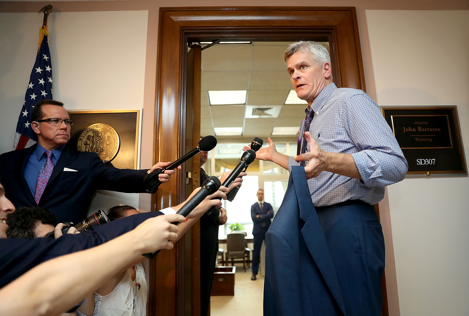 Sen. Bill Cassidy, R-La., continues to tweak the health care bill he cosponsors in an effort to persuade reluctant senators to back it. (Joe Raedle/Getty Images)