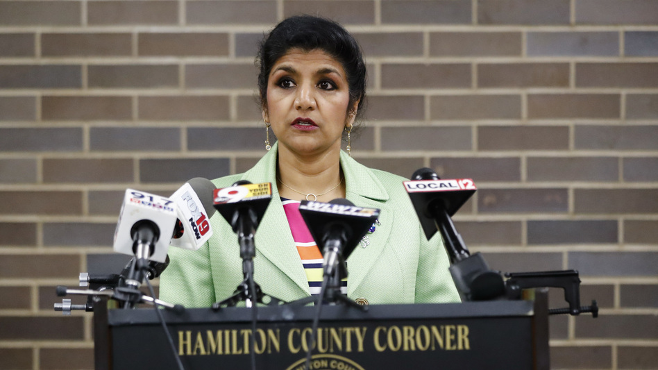 Dr. Lakshmi Sammarco said Wednesday her coroner's office was not able to identify the cause of brain damage that killed 22-year-old Otto Warmbier, who was imprisoned by North Korea for more than a year. (John Minchillo/AP)