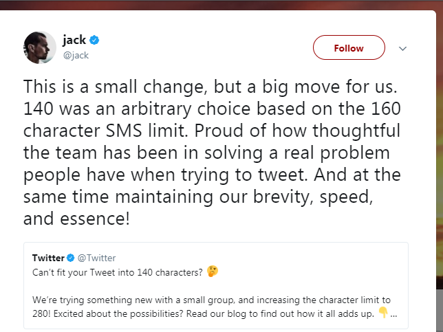 Twitter to try giving users 280 characters -- whether they want them or not