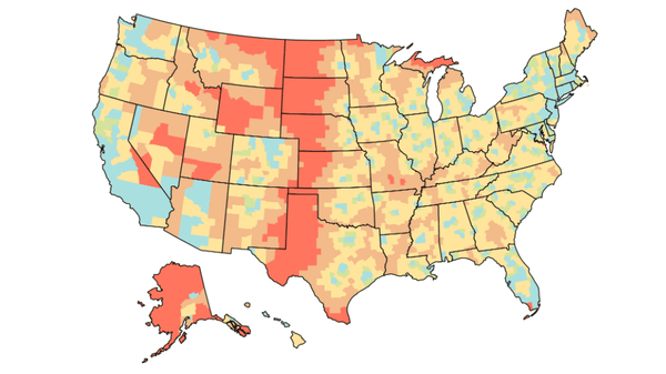 Map of abortion access in US