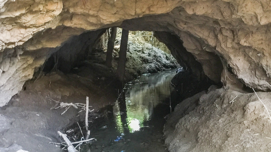 A <em>karez </em>in Turpan is part of a 1,000-mile network of ancient water tunnels.