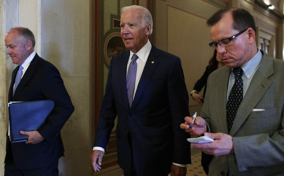 Former Vice President Joe Biden's recent flurry of events have raised questions about whether he is considering a 2020 presidential bid. (Alex Wong/Getty Images)