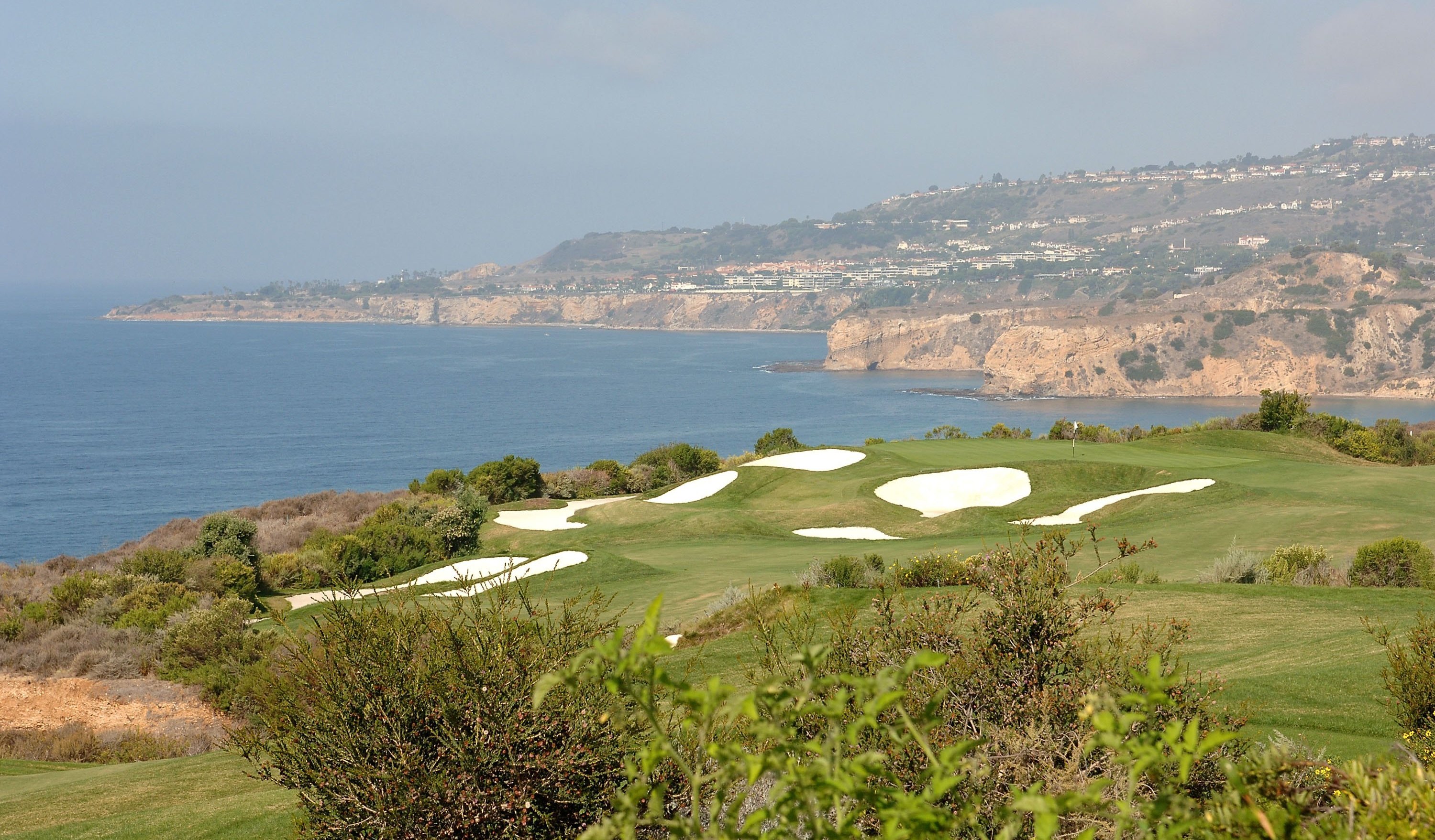 For years, now-President Trump fought with the city of Rancho Palos Verdes, Calif., over the Trump National Golf Club. (Getty Images)