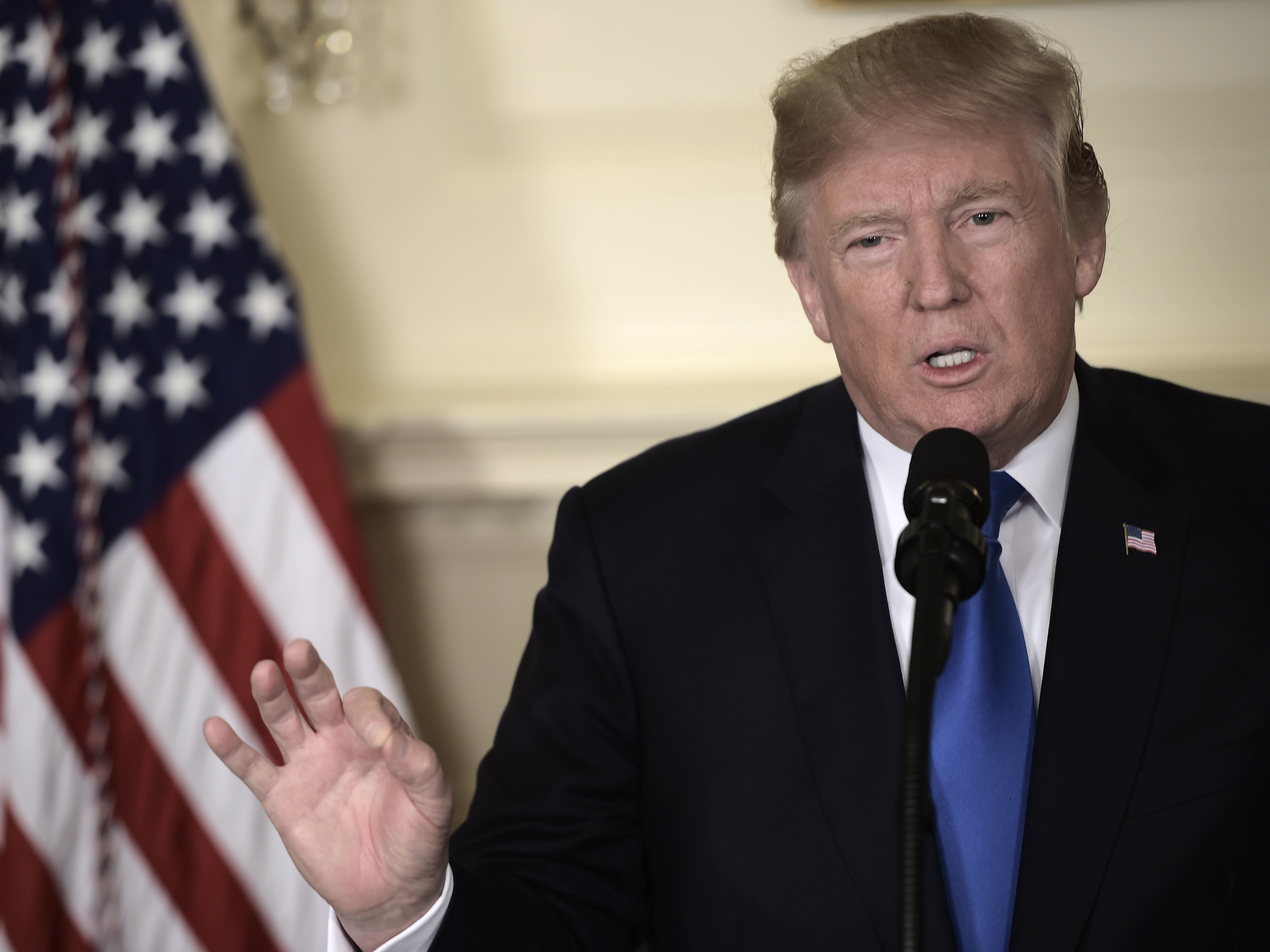 President Trump announced he would not recertify the Iran nuclear deal and warned that the U.S. could withdraw from it &quot;at any time.&quot; (AFP/Getty Images)
