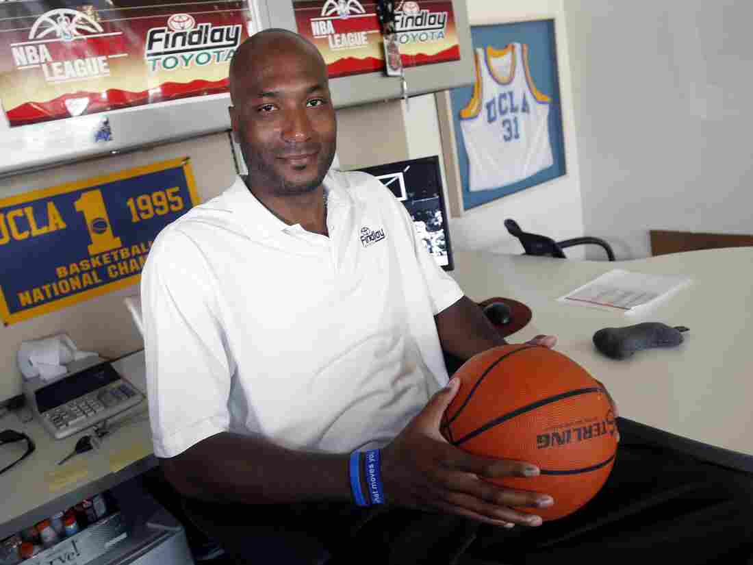 Former UCLA basketball player Ed O'Bannon, seen here in 2010, has won a court ruling in which the NCAA was told it can't forbid college athletes from being compensated for the use of their images and names.