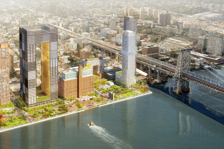 The Domino Sugar development on the Brooklyn waterfront was redesigned after Sandy to make it more resilient to flooding. (SHoP Architects)