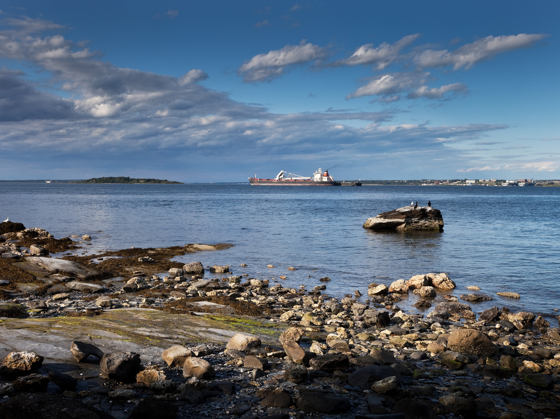 Narragansett Bay in Rhode Island.