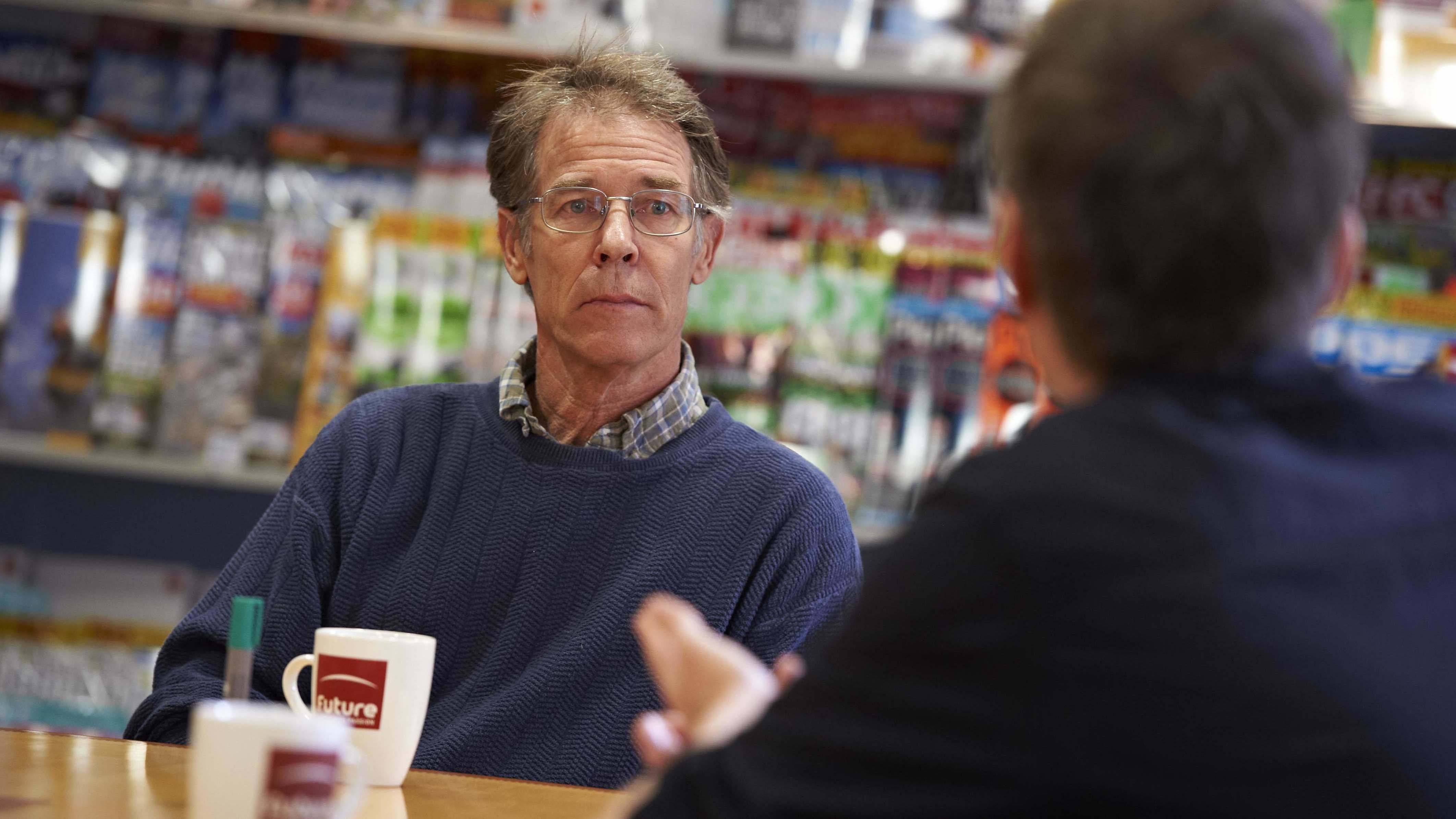 American science fiction author Kim Stanley Robinson, photographed during a discussion with SFX Magazine on June 8, 2012.