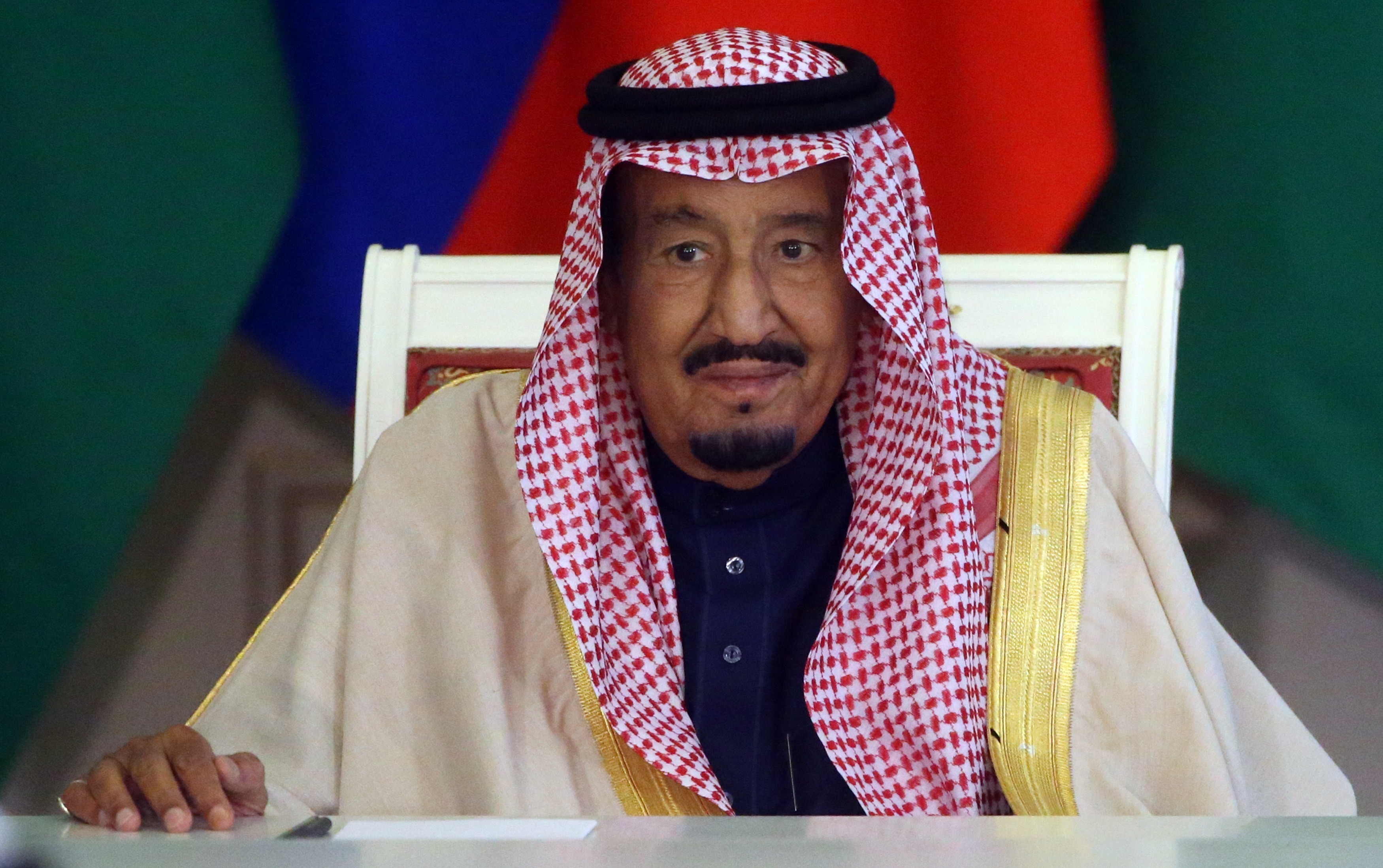 King Salman bin Abdul-Aziz Al Saud at the Grand Kremlin Palace last month, on a visit to Moscow, Russia. (Getty Images)