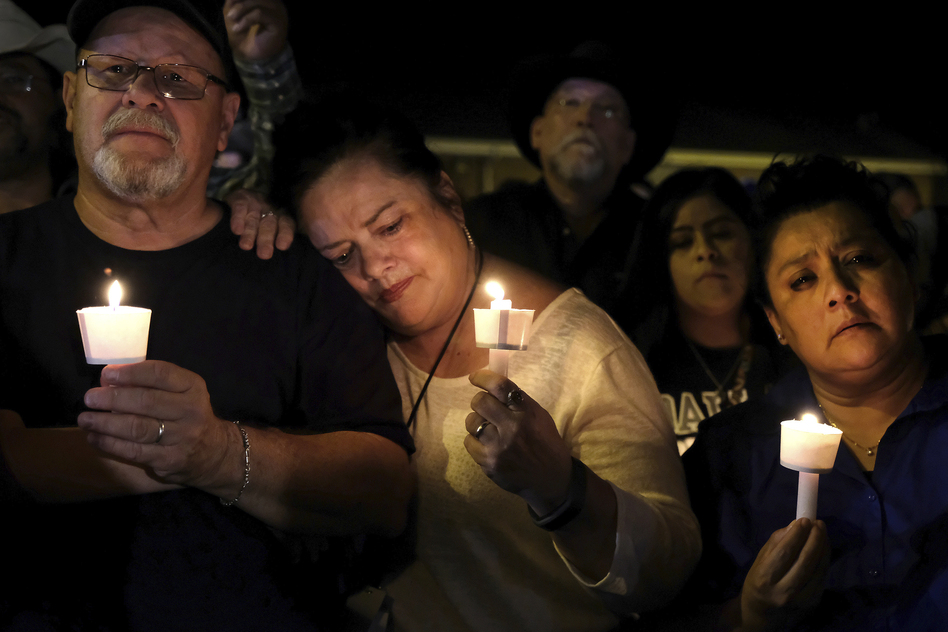 Sutherland Springs is tight-knit community of fewer than 1,000 people. On Sunday, its residents came together to confront their devastating loss. (Laura Skelding/AP)