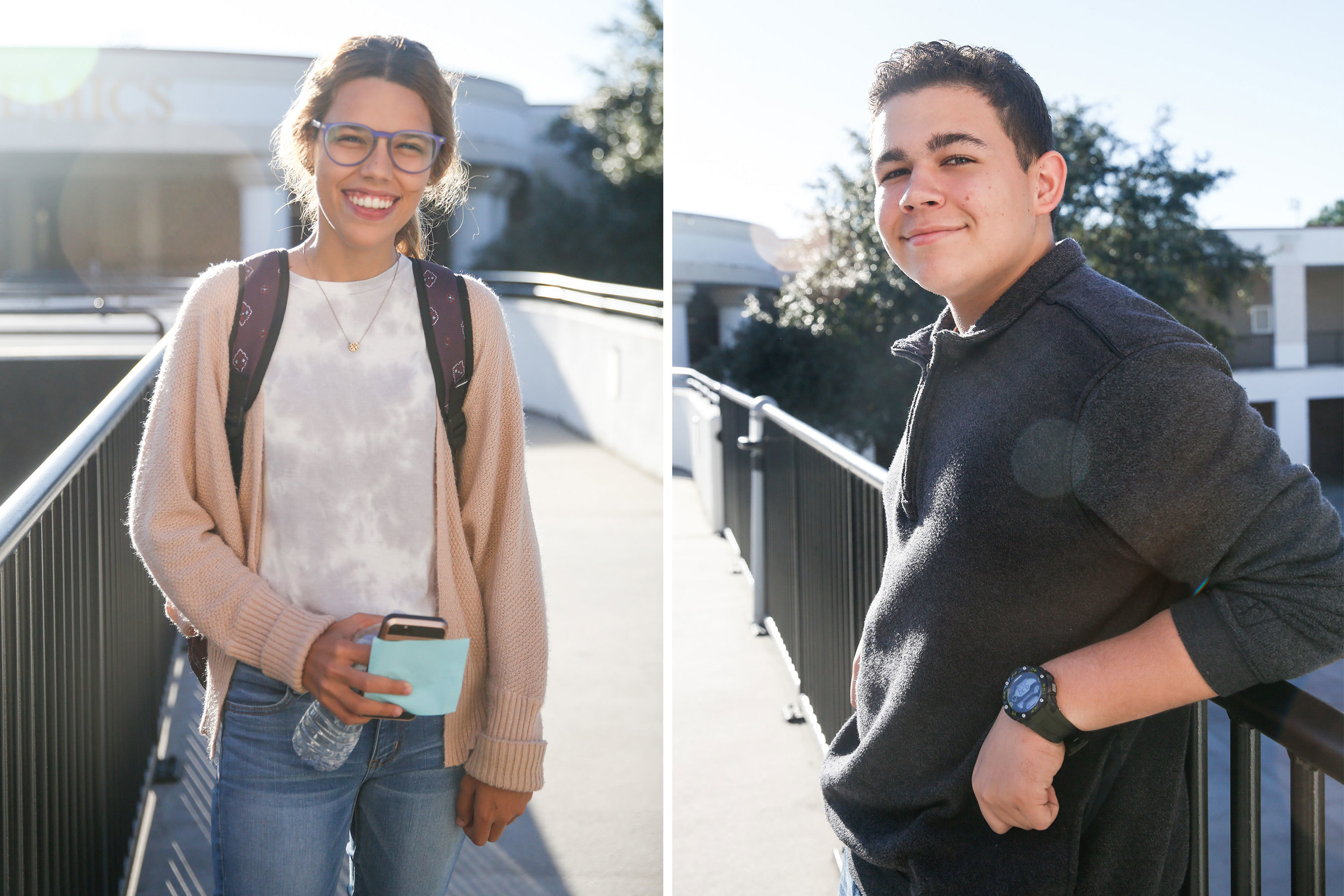 'A New Reality': Students And Teachers From Puerto Rico Start Over In Florida 4 Zuleyka Avila (left) and Oxzuen Casta Rodriguez (right) are both students at Colonial High School who came from Puerto Rico after Hurricane Maria.