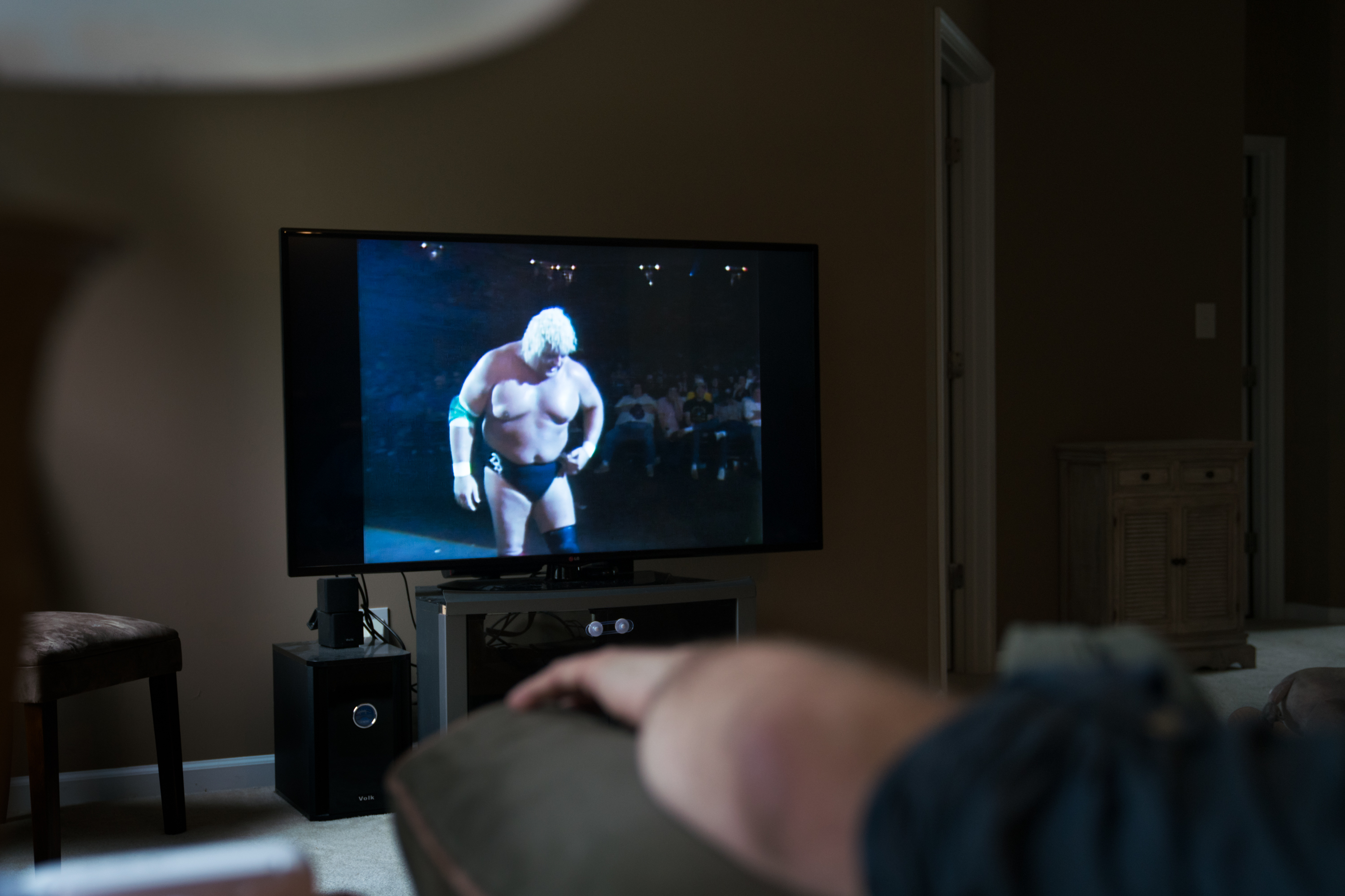 When Wrestling Is 'Physical Theater,' Fans See Art In The Ring 3 Melton watches Dusty Rhodes, who was known as a blue-collar hero in the '80s.