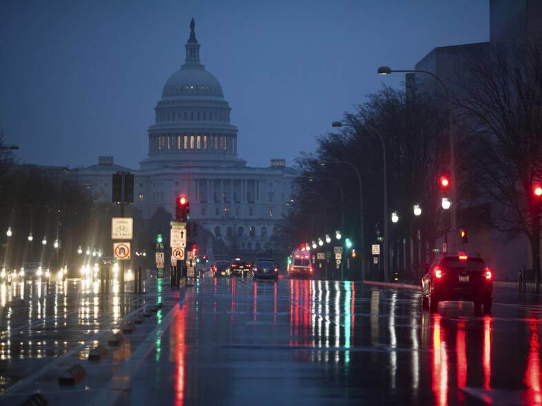 Republicans in Congress have proposed a large cut in the tax rate that U.S. corporations pay. The U.S. Capitol in Washington, D.C., is seen here on March 31. (J. Scott Applewhite/AP)